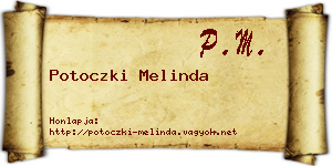Potoczki Melinda névjegykártya